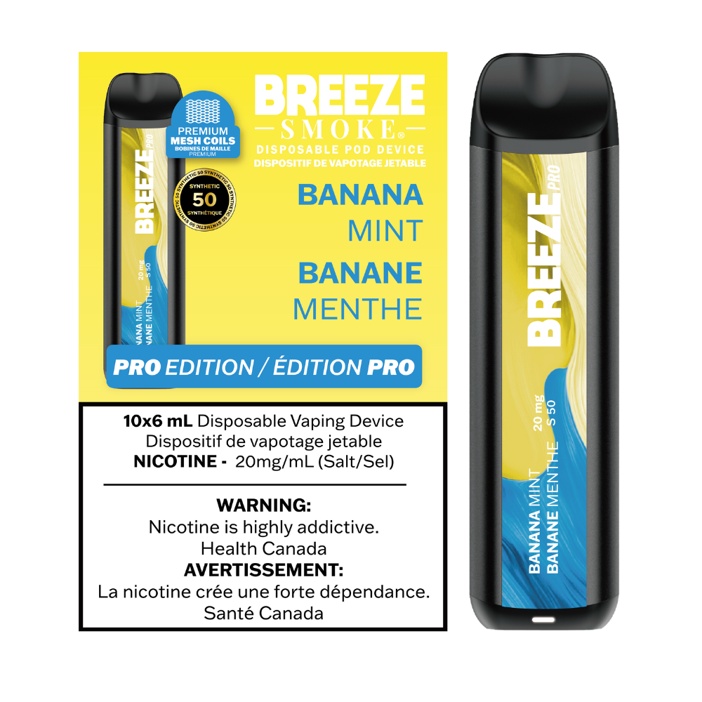 Breeze Pro S50 2000 Puffs Disposable Vape - 10ct