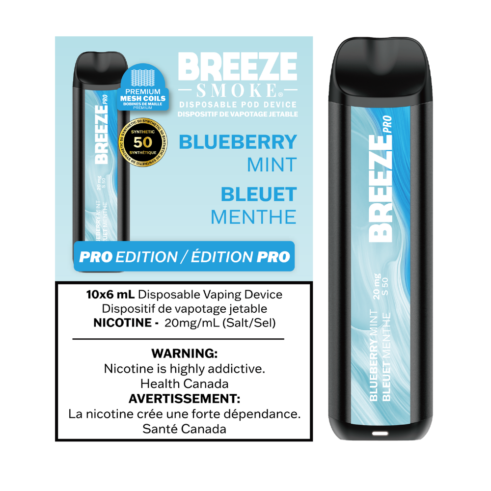 Breeze Pro S50 2000 Puffs Disposable Vape - 10ct