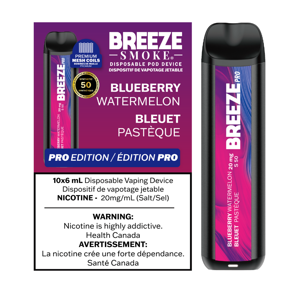 Breeze Pro S50 2000 Puffs Disposable Vape - 10ct