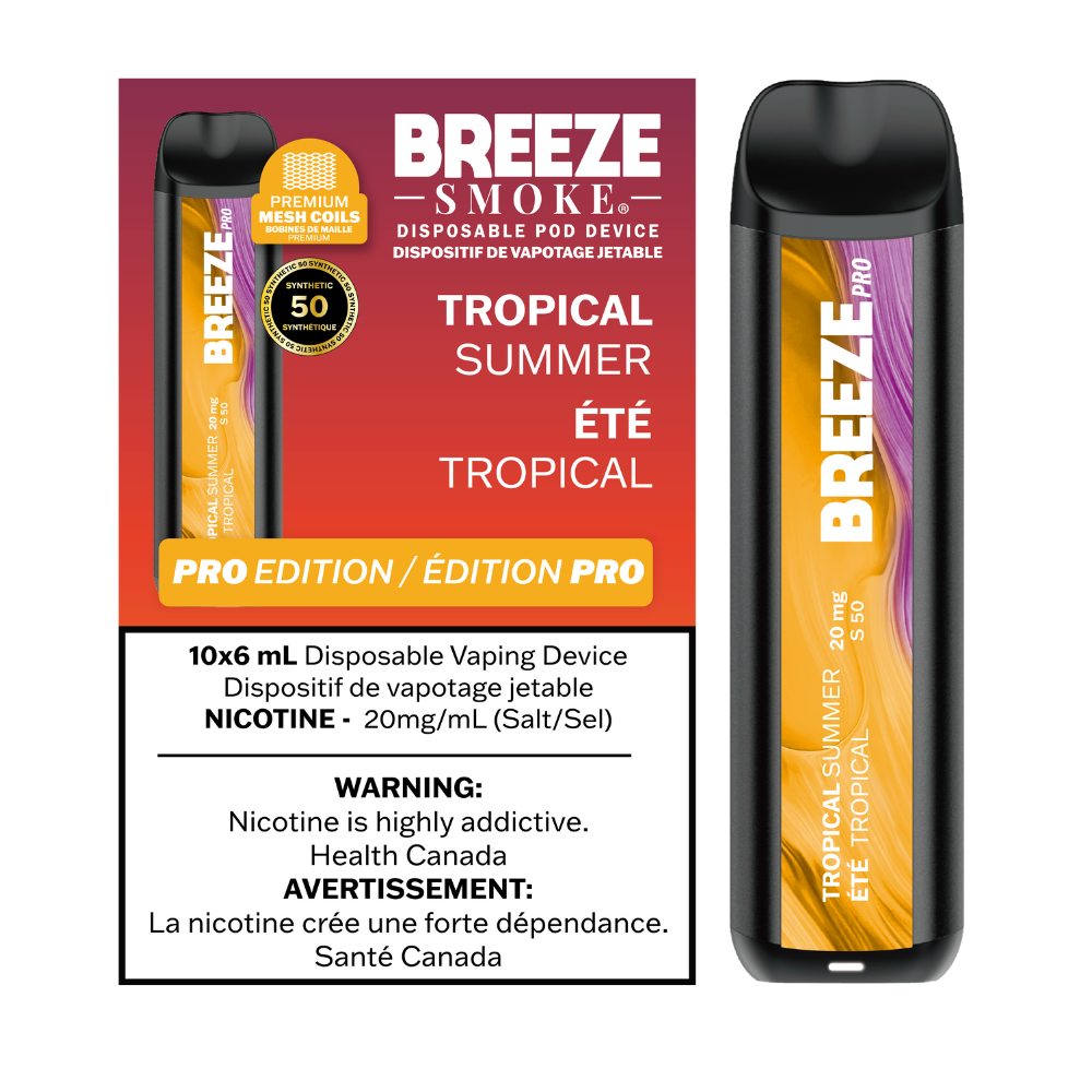 Breeze Pro S50 2000 Puffs Disposable Vape - 10ct