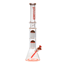 22" Preemo Glass Double Tree Perc Beaker