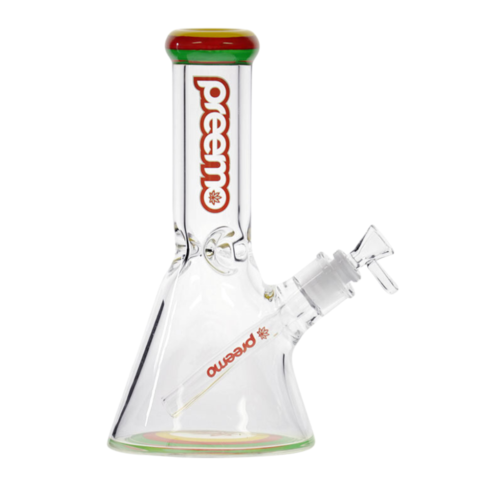 10.5" Preemo Glass Triple Band Beaker Bong