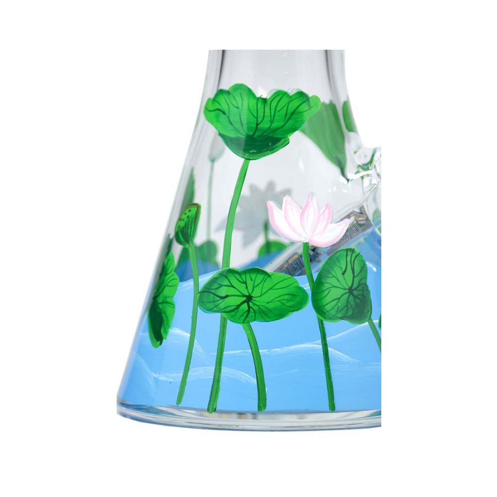 13" Nice Glass 3D-Wrap Marsh Frog Beaker