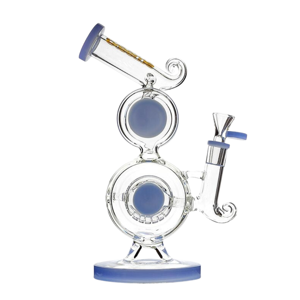 10" Preemo Glass Double Drum Bubbler