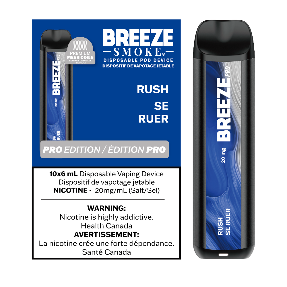 Breeze Pro 20mg 2000 Puffs Disposable Pod Device - 10ct