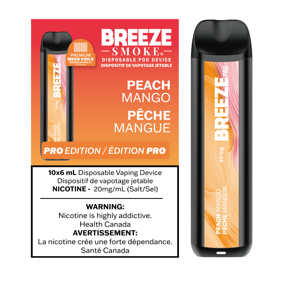 Breeze Pro 20mg 2000 Puffs Disposable Pod Device - 10ct