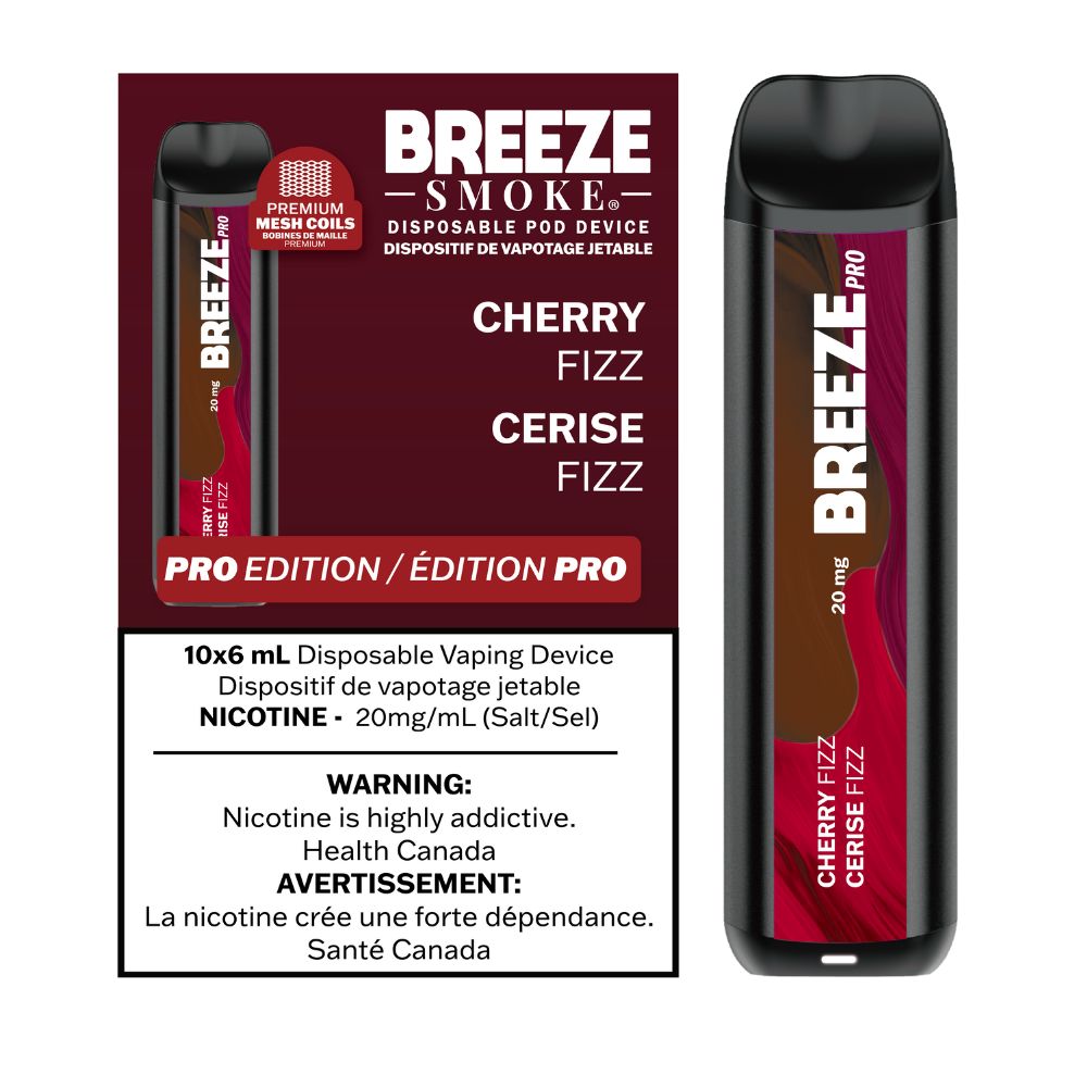 Breeze Pro 20mg 2000 Puffs Disposable Pod Device - 10ct