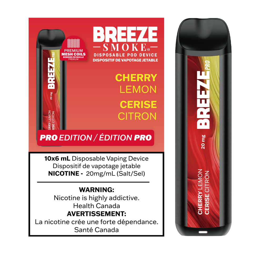 Breeze Pro 20mg 2000 Puffs Disposable Pod Device - 10ct