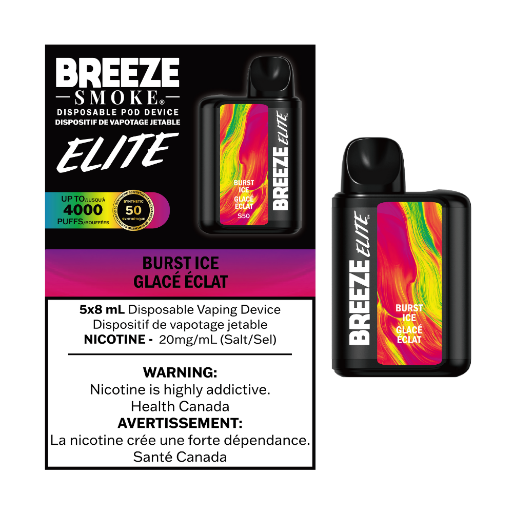 Breeze Elite S50 4000 Puffs Disposable Vape - 5ct