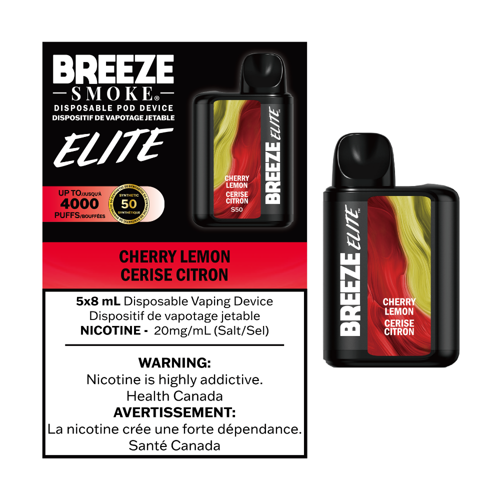 Breeze Elite S50 4000 Puffs Disposable Vape - 5ct