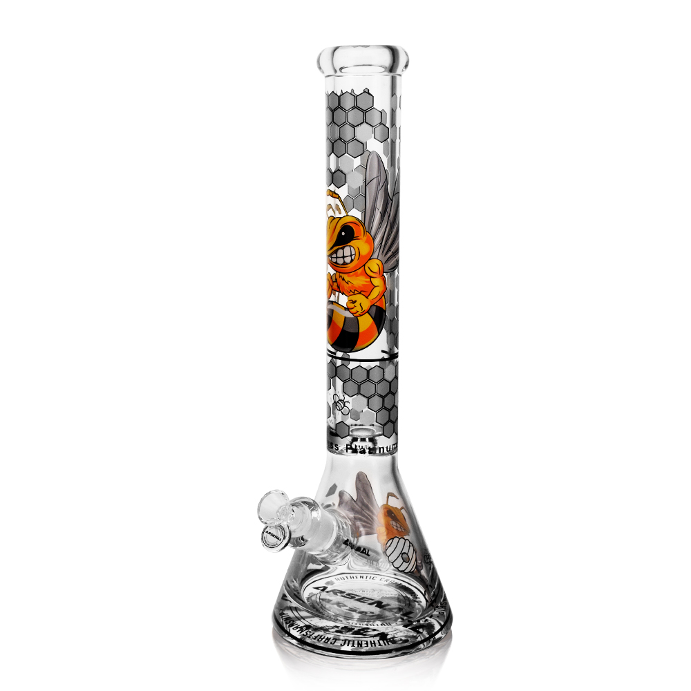 16" Arsenal Angry Bee Glass Bong