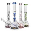 12" Arsenal Double-Perc Glass Bong