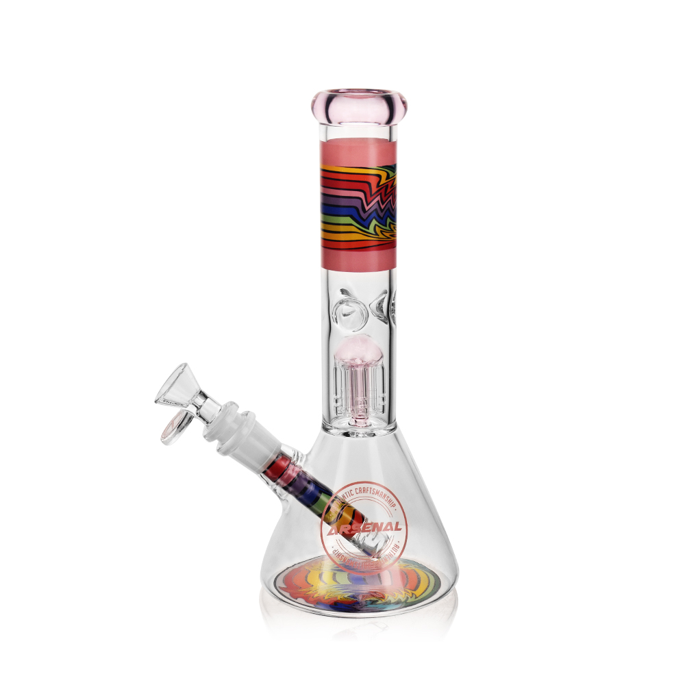 10" Arsenal Rainbow Thunder Percolator Bong