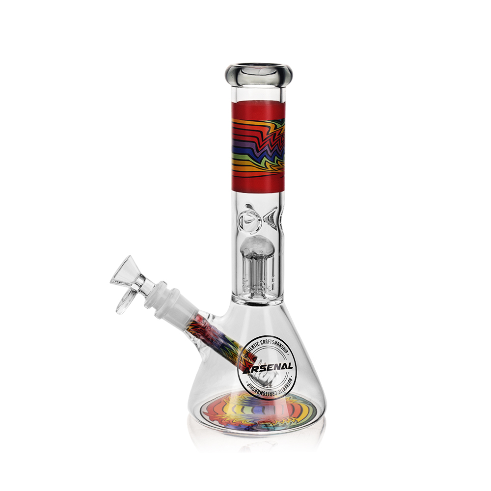 10" Arsenal Rainbow Thunder Percolator Bong