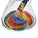 10" Arsenal Rainbow Thunder Percolator Bong