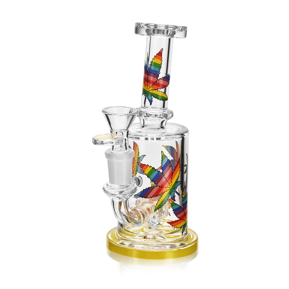 6" Arsenal Rainbow Leaf Glass Rig