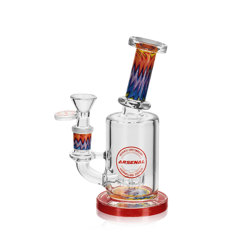 6" Arsenal Flame Streak Glass Rig