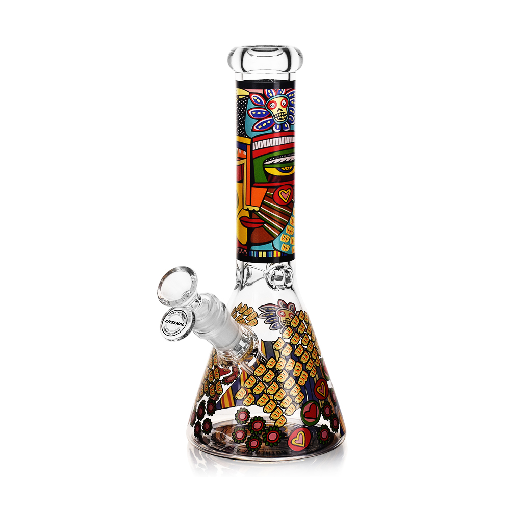 10" 5mm Arsenal Mandala Maiden Glass Bong