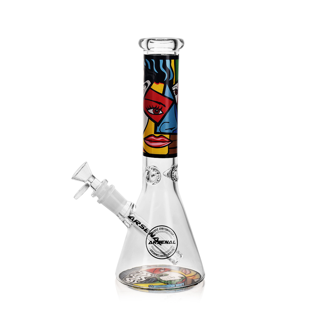 10" 5mm Arsenal Mandala Lady Glass Bong