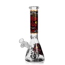 10" 5mm Arsenal Psycho Skull Glass Bong