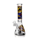 10" 5mm Arsenal Psycho Skull Glass Bong