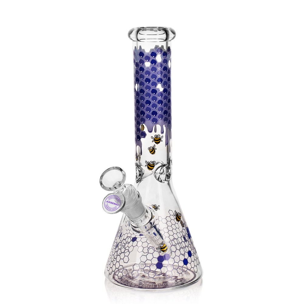 10" 5mm Arsenal Nectar Bee Glass Bong