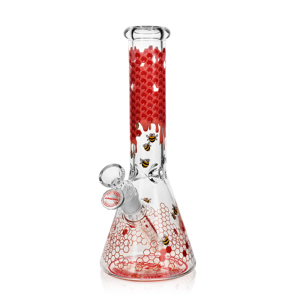 10" 5mm Arsenal Nectar Bee Glass Bong