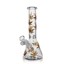 10" 5mm Arsenal Leafy Lush Glass Bong