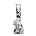 10" 5mm Arsenal Leafy Lush Glass Bong