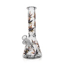 10" 5mm Arsenal Leafy Lush Glass Bong