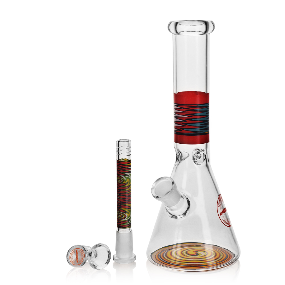 10" 5mm Arsenal Elysian Spiral Glass Bong