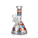 6" Arsenal Comic Bloom & Leaf Glass Bong