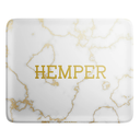 Hemper Luxe Marble White/Gold Rolling Tray