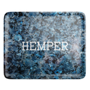 Hemper Luxe Marble Black/Blue Rolling Tray