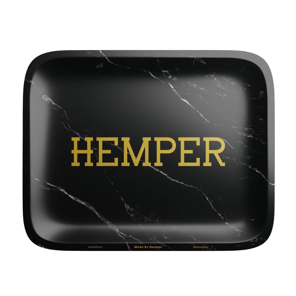 Hemper Luxe Marble Black Rolling Tray