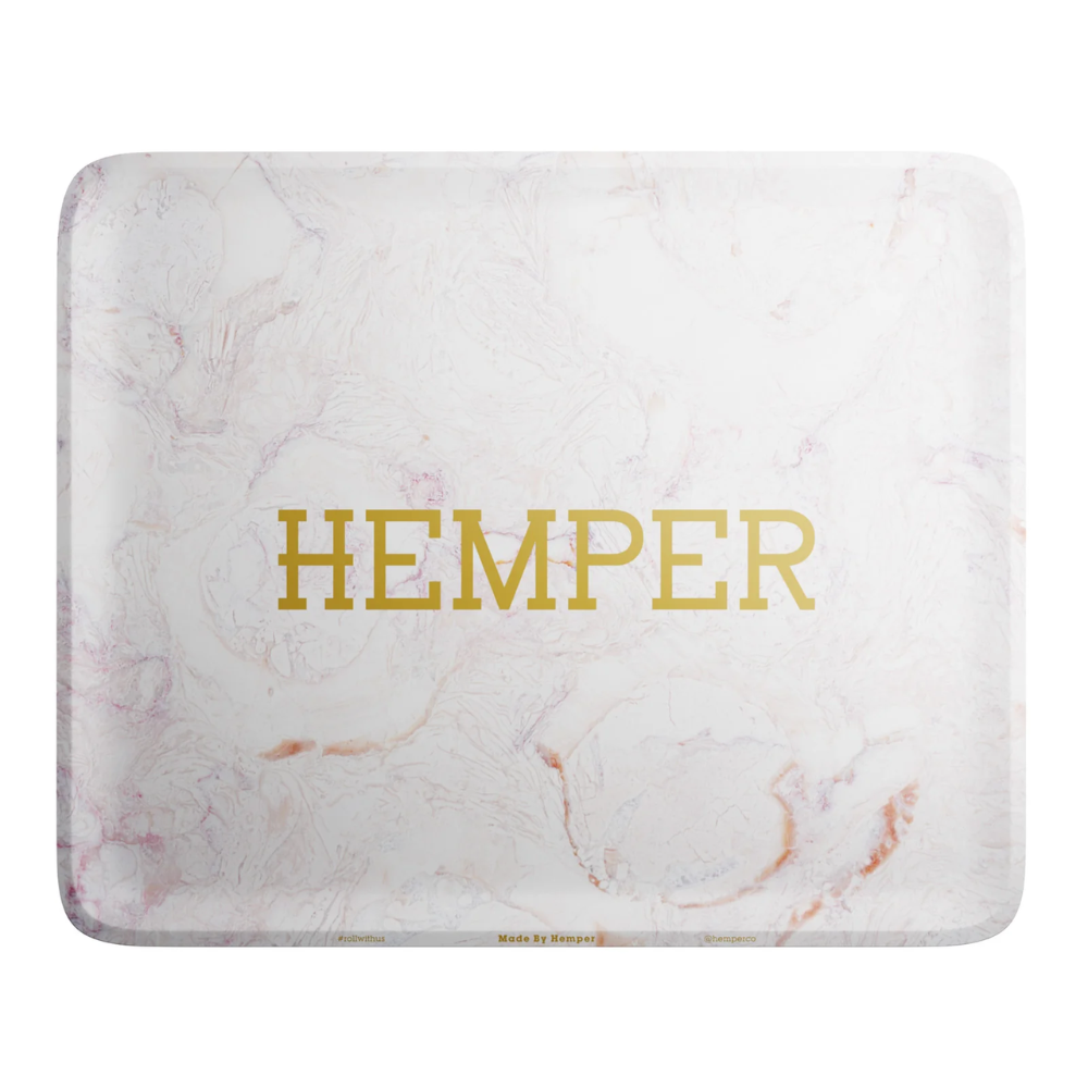 Hemper Luxe Marble Pink/White Rolling Tray