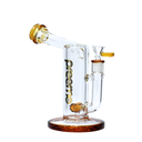 8" Preemo Glass Curved Neck Barrel Perc Bubbler