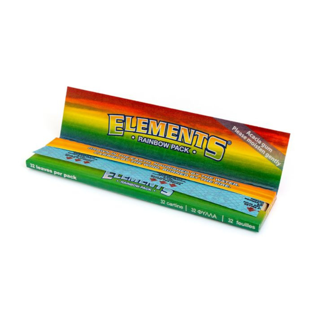 Elements Rainbow KS Slim Rolling Papers - 50ct