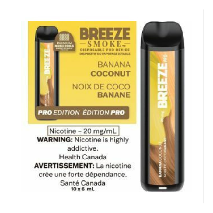 Breeze Pro Synthetic 50 2000 Puffs Disposable Vape - 10ct