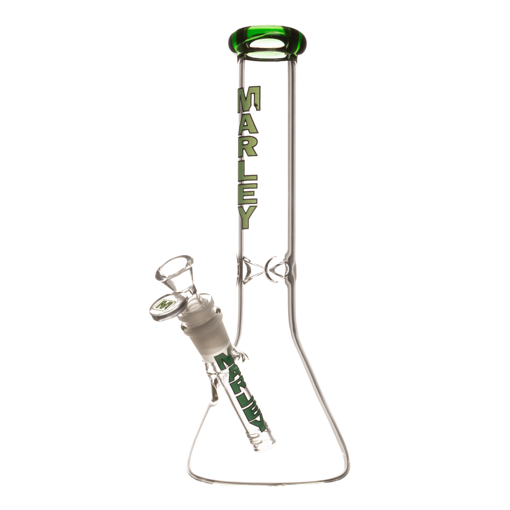 11" 5mm Marley Clear Skinny Beaker Bong