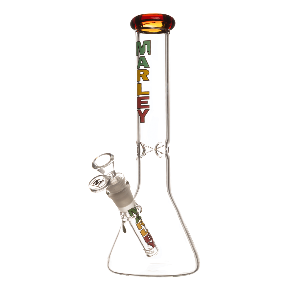 11" 5mm Marley Clear Skinny Beaker Bong