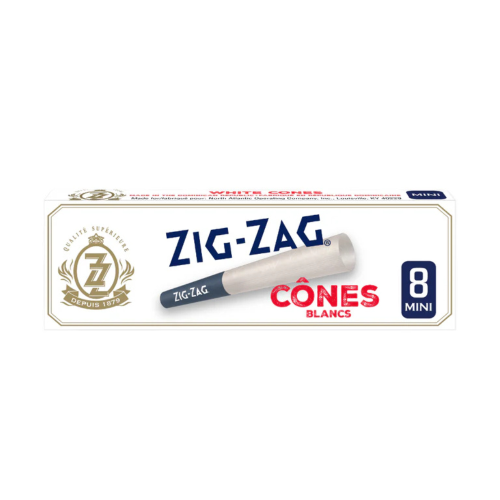 Zig Zag White Mini Pre-rolled Cones - 24ct