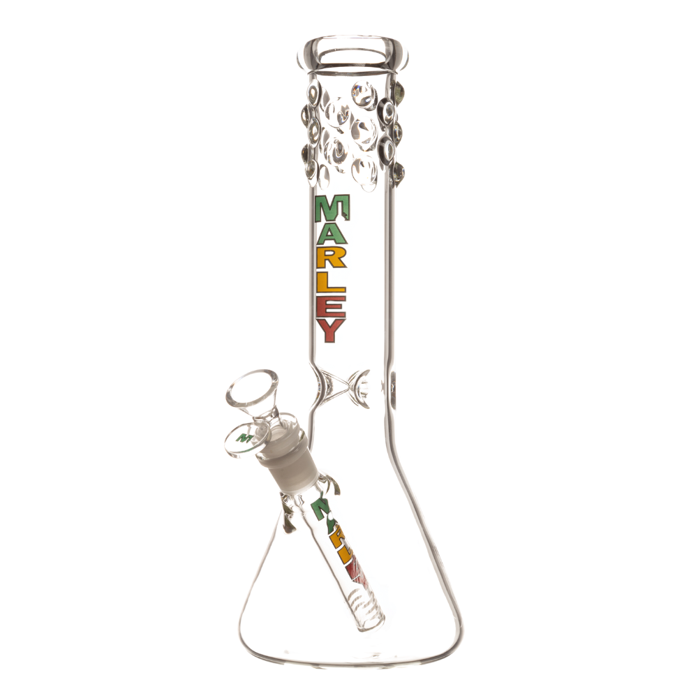 12" 5mm Marley Bubble Beads Beaker Bong