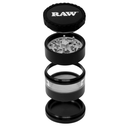 Raw 4pc Life Grinder Black w/ Clear Body