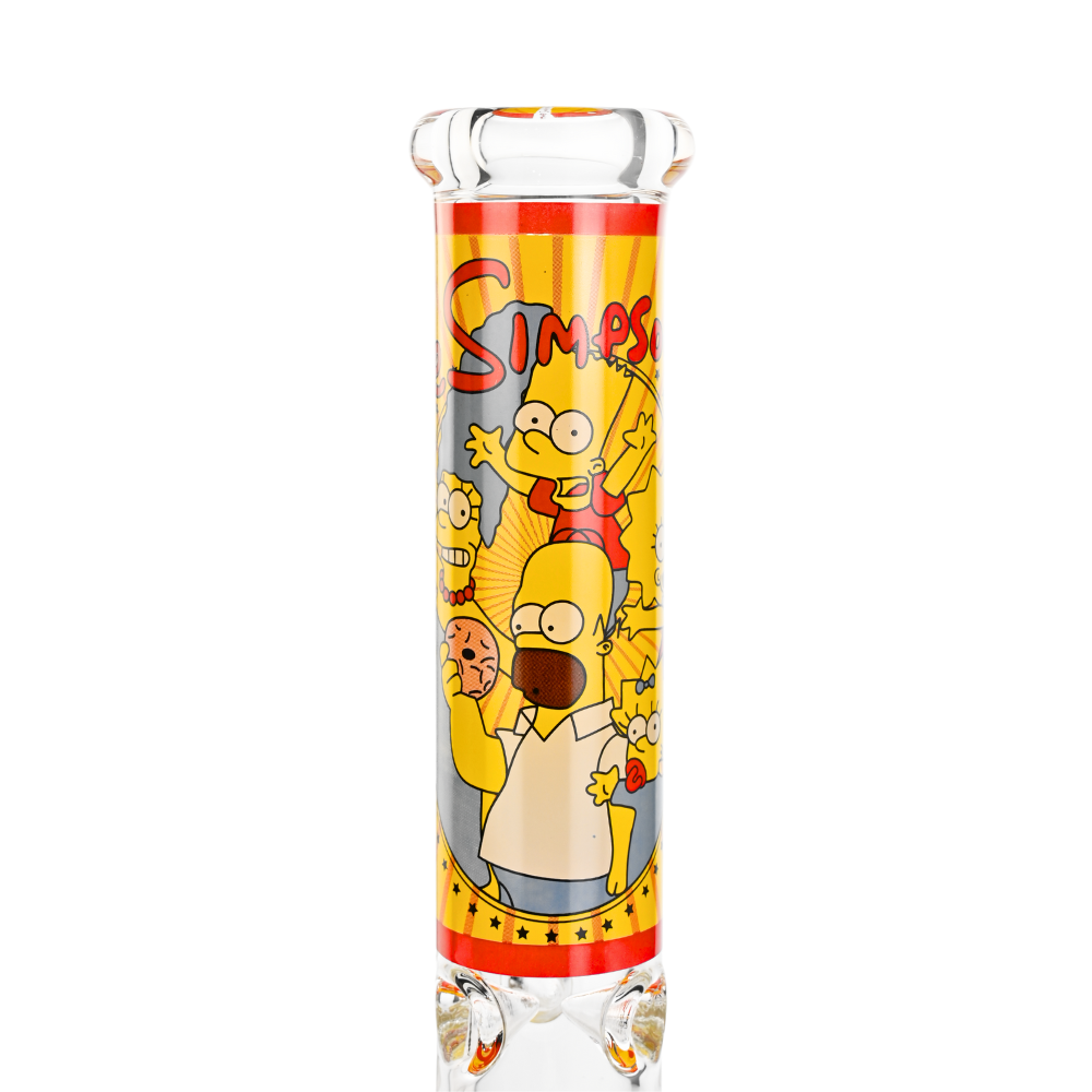 14" 7mm Cartoon Family Beaker Bong