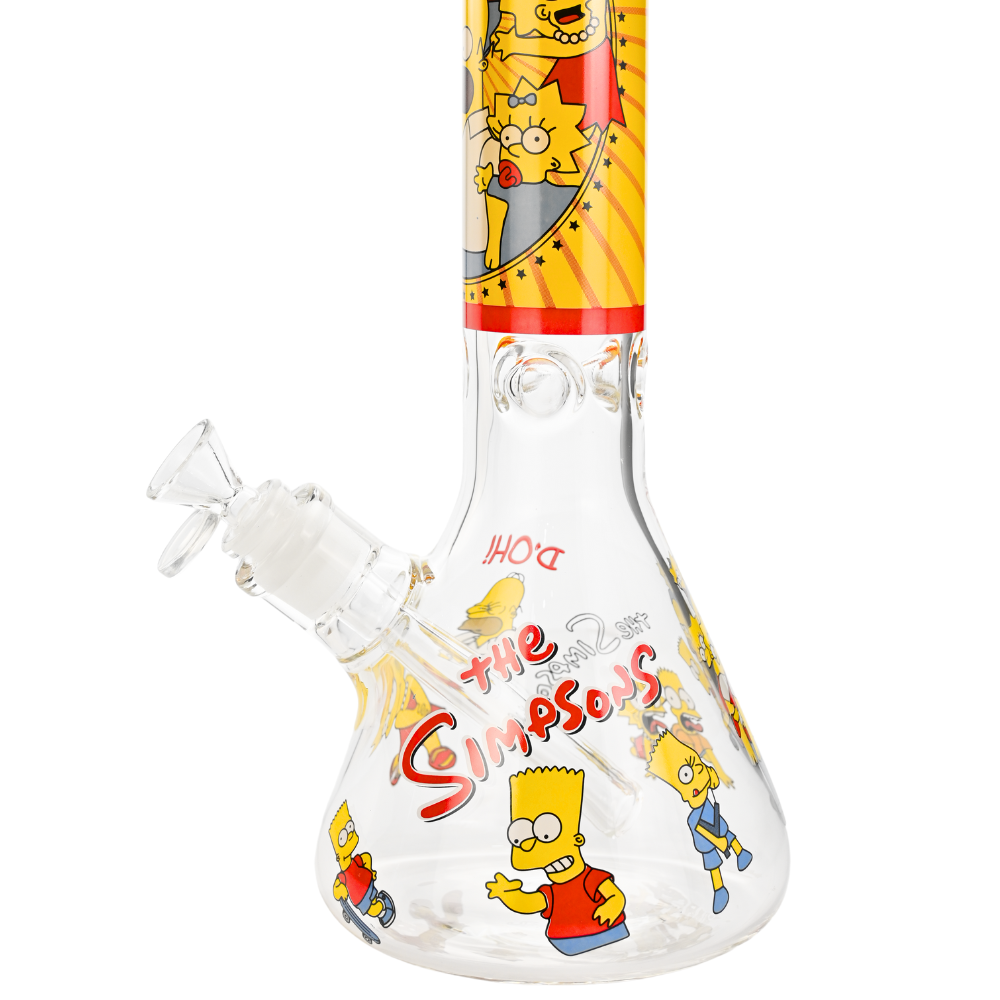 14" 7mm Cartoon Family Beaker Bong