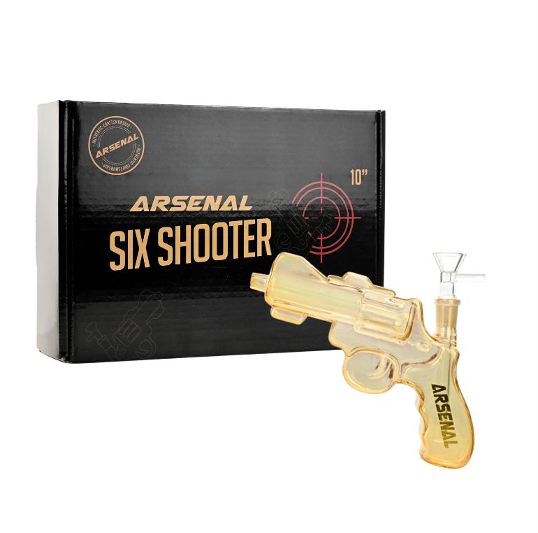 10" Arsenal Six-Shooter Glass Bong