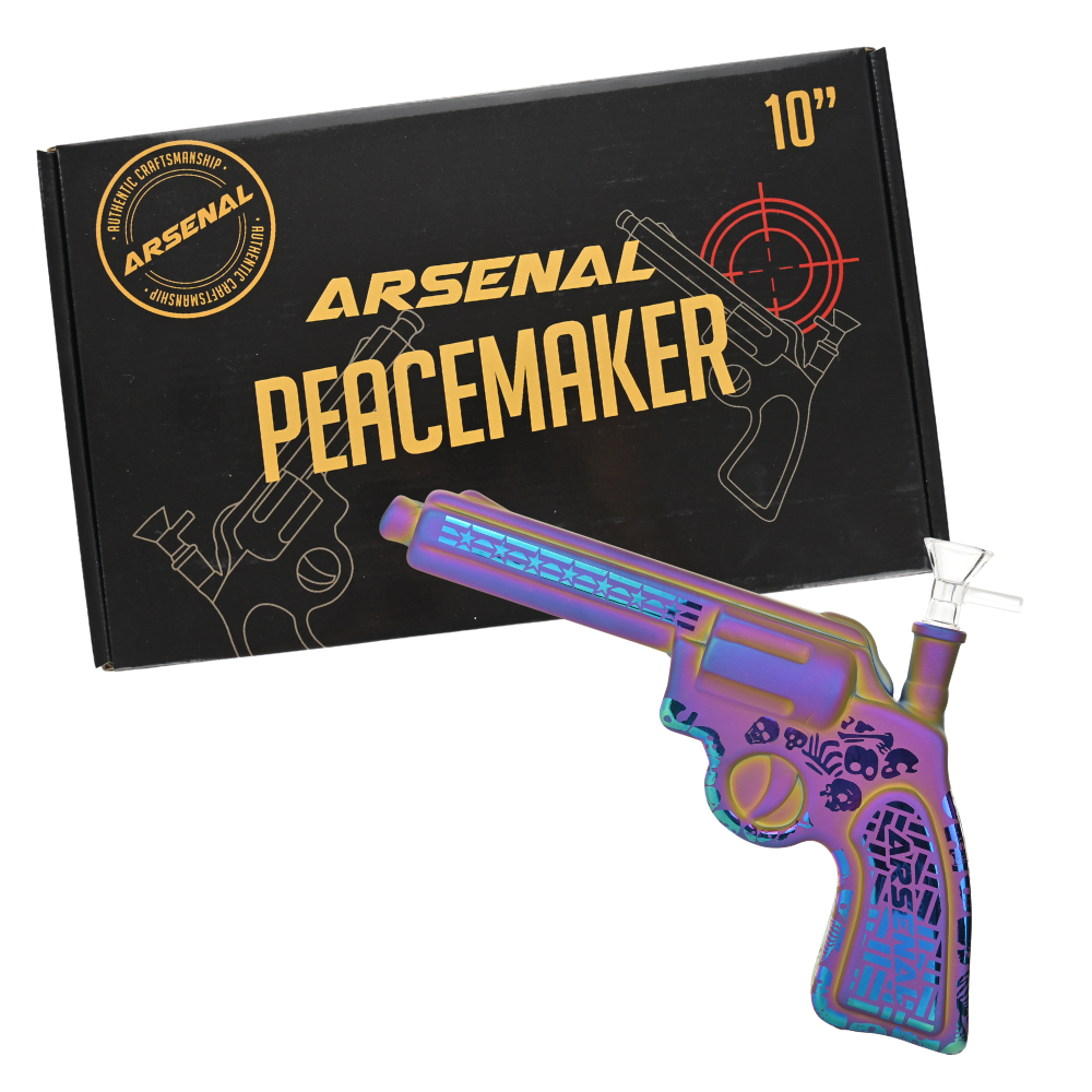 10" Arsenal Peacemaker Glass Bong