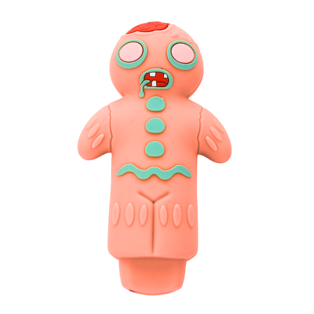 3" Gingerbread Man Silicone Hand Pipe