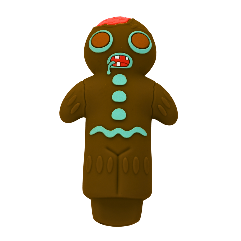 3" Gingerbread Man Silicone Hand Pipe